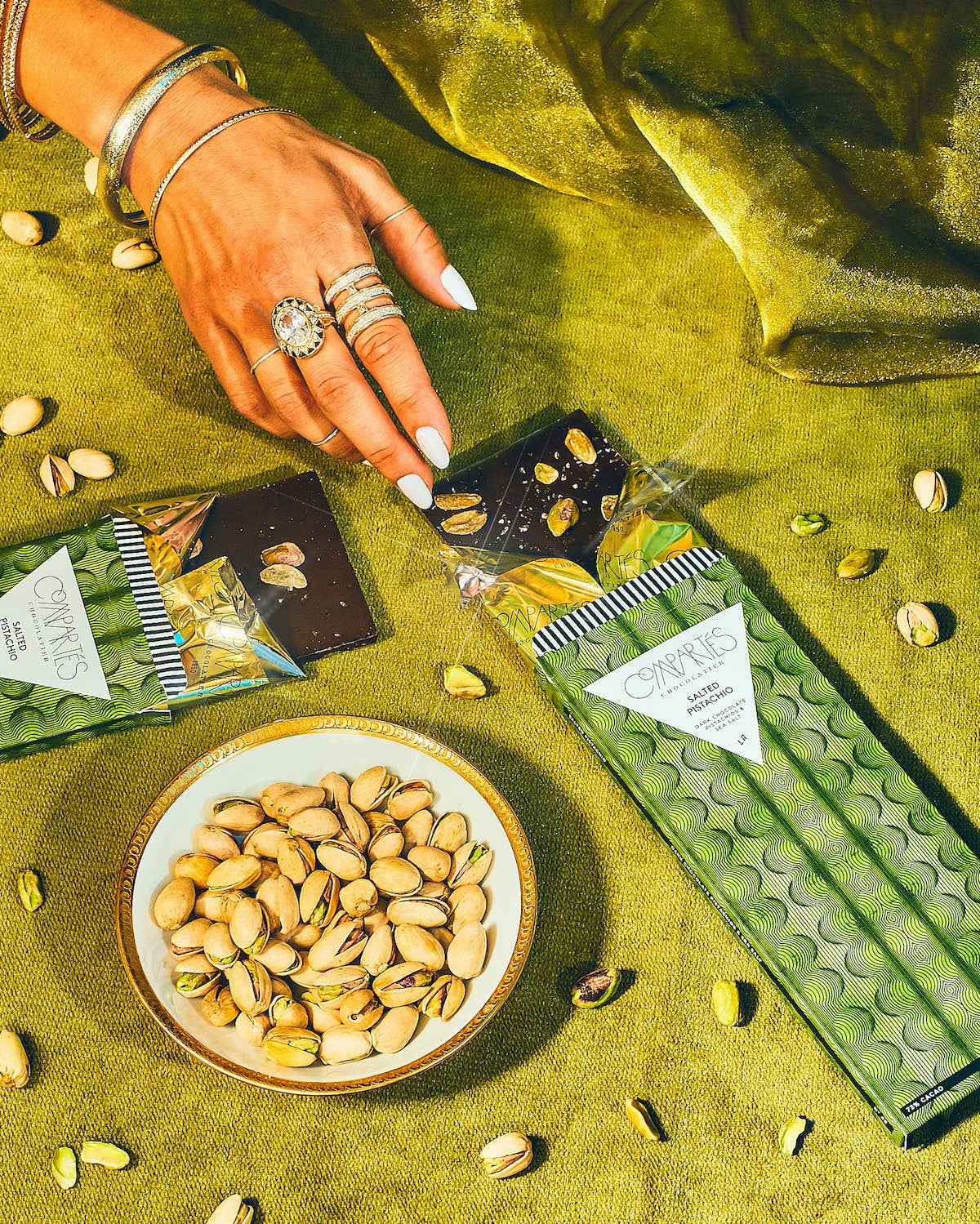 Salted Pistachio Gourmet Dark Chocolate Bar