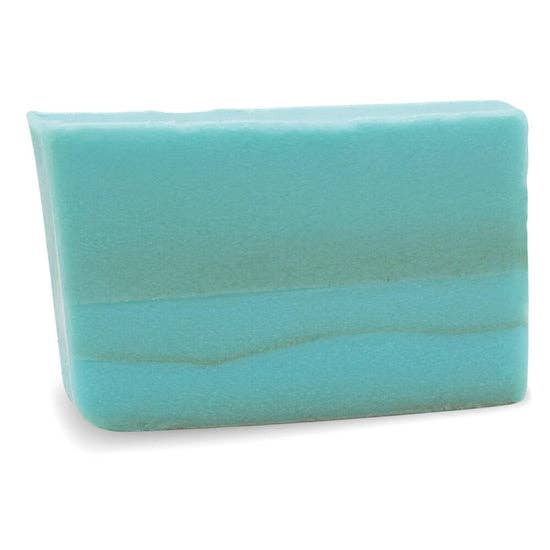 A rectangular bar of Dead Sea Mud Soap in light blue with a smooth surface, used for skincare and hydration