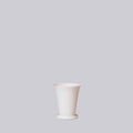 Matte Porcelain Minimus Conical Pot with Saucer